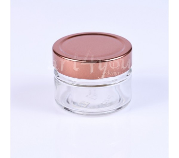 Βαζάκι με μπρονζέ καπάκι 106ml Βαζάκι με μπρονζέ καπάκι 106ml